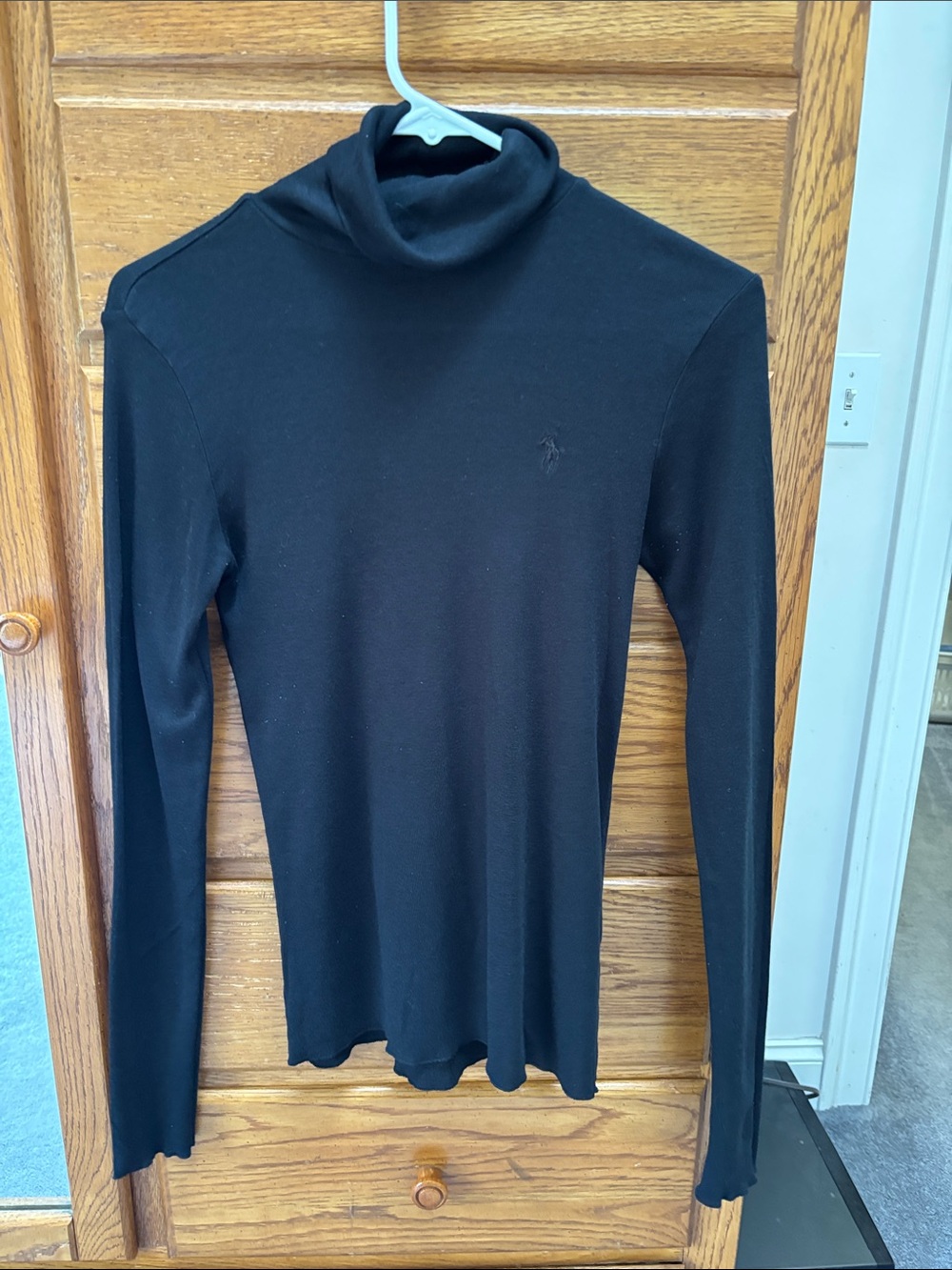 Ralph Lauren Black Long-Sleeve Turtleneck Tee